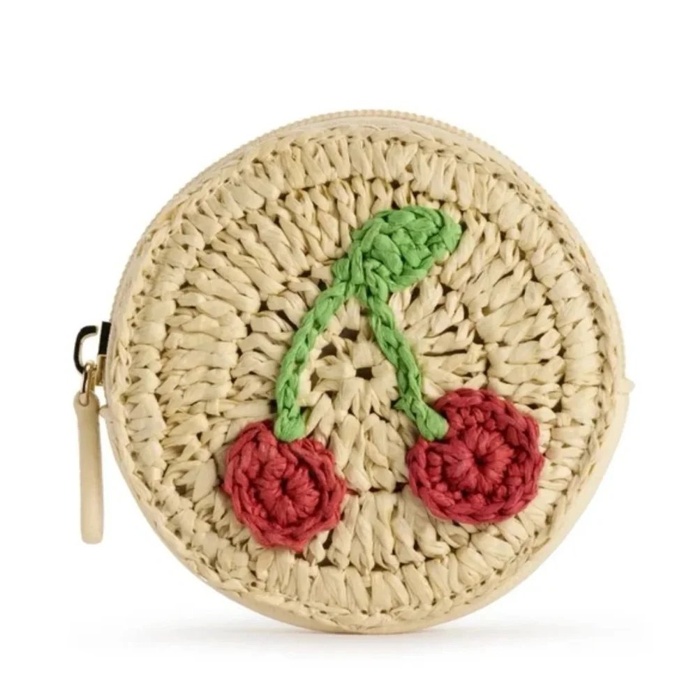NWT Strawberry Fields Crochet Coin Purse